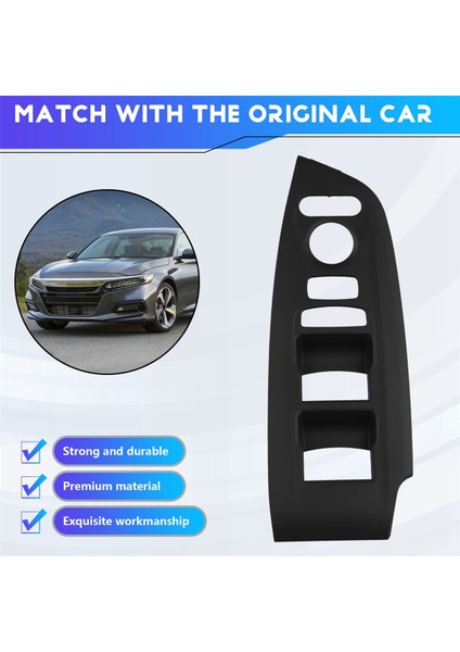 Honda Accord 2018-2021 Için Sol Ön Kapı Camı Kaldırma Anahtarı Paneli Döşeme Çerçevesi 83592-TVE-H01ZA 83592TVEH01ZA (Yurt Dışından) indirimleri