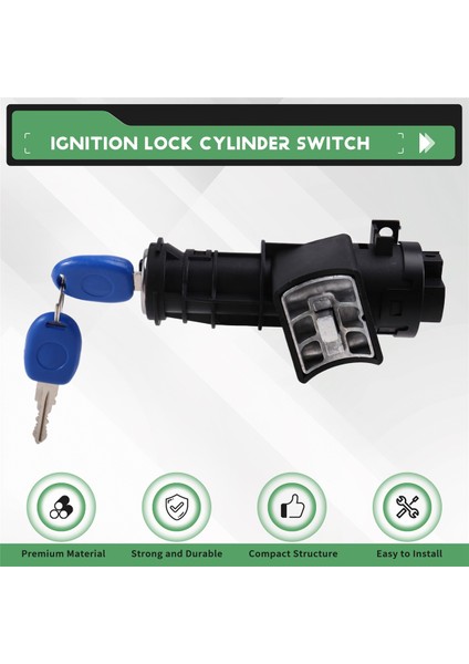 Fiat Uno Ponto 51831900 Lhd Için 2 Anahtarlı Araç Kontak Kilidi Silindir Anahtarı (Yurt Dışından) fırsatları