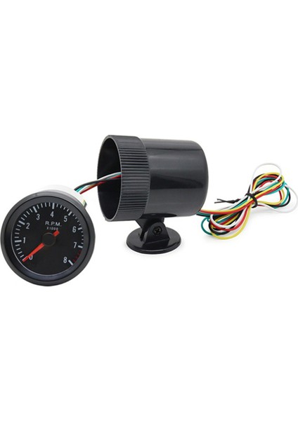 Adet 2 Inç 52 mm Araç Metre Takometre Rpm Ölçer 0-8000 Rpm Analog Siyah Kasa 1-8 Silindir Benzinli Araçlar Için (Yurt Dışından) fiyatları