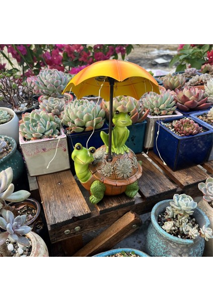 Güneş Enerjili Bahçe Heykeli Kaplumbağa Kurbağa Açık Hava Heykeli Bahçe Kaplumbağası Heykeli (Yurt Dışından) fırsatları