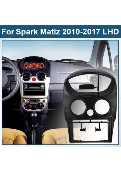 9 Inçlik Araç Radyosu Ön Paneli Montaj ve Yeniden Takma Kiti Chevrolet Spark Matiz 2010-2017 Lhd Için Çerçeve (Yurt Dışından) fırsatları