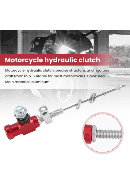 Motosiklet Hidrolik Debriyaj Ana Silindiri Fren Pompası M10X1.25MM Alüminyum Kırmızı (Yurt Dışından) fırsatları