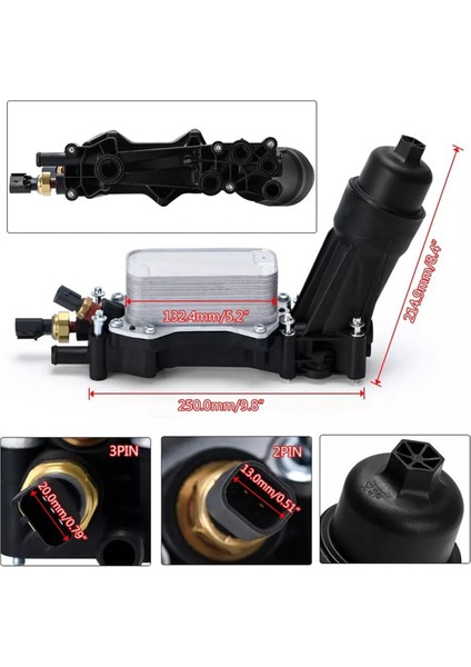 Jeep Dodge Chrysler 2011-2016 Motor Alüminyum Gövde Yağ Filtresi Tertibatı 68105583AF 68105583AA 68105583AB (Yurt Dışından) fiyatları