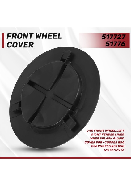 Bmw Mini Cooper R56 F56 R55 F55 R57 R58 Için Araba Ön Tekerlek Sol Sağ Çamurluk Astarı Iç Çamurluk Koruyucu Kapağı 51772751776 (Yurt Dışından) fırsatları