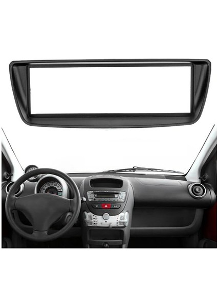 1 Din Araba Stereo Radyo Fasya Paneli Plaka Trim Kiti Çerçeve Citroen C1 Için Toyota Aygo Ab Için Peugeot 107 (Yurt Dışından) fiyatları