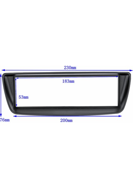 1 Din Araba Stereo Radyo Fasya Paneli Plaka Trim Kiti Çerçeve Citroen C1 Için Toyota Aygo Ab Için Peugeot 107 (Yurt Dışından) fırsatları