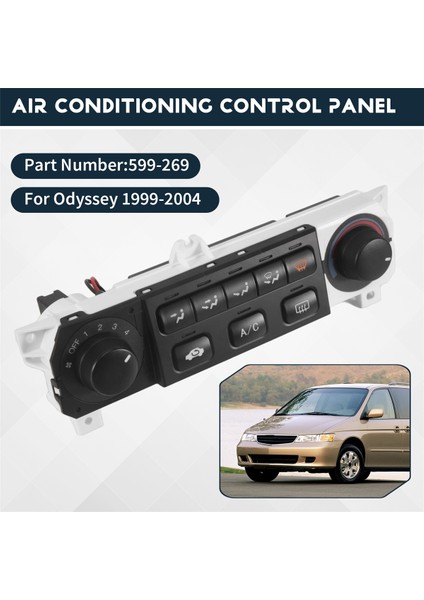Honda Odyssey 1999-2004 Hvac Iklim Sıcaklık Kontrol Modülü Için 599-269 Klima Kontrol Paneli Anahtar Düğmesi (Yurt Dışından) fırsatları