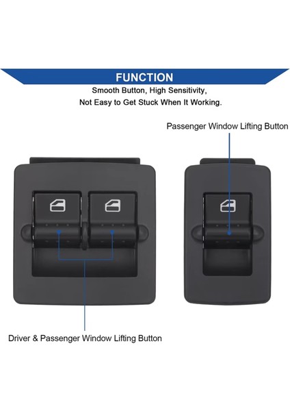 Vw Beetle 1998 1999 2000-2010 Için Sol Sağ Elektrikli Cam Anahtarı Cam Kaldırma Anahtarı 1C0959527 1C0959855 (Yurt Dışından) fırsatları