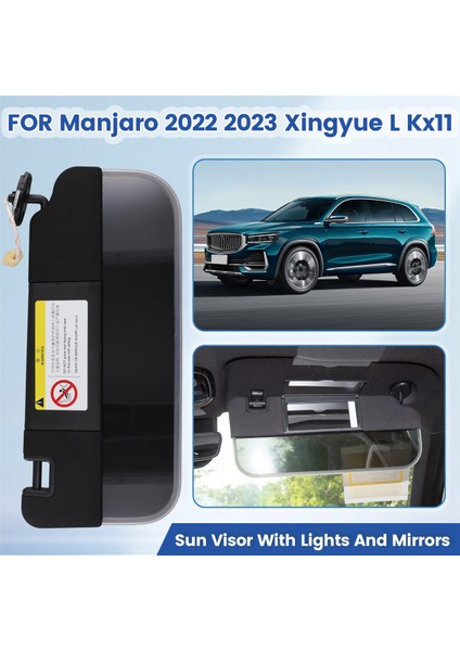 Geely Manjaro 2022 2023 Xingyue L KX11 Geely Atlas Sağ Için Araba Güneşlik Işığı Güneş Gözlüğü Işıklı Aynalı Güneşlik (Yurt Dışından) indirimleri