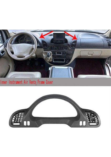 9016801439 Mercedes Benz Sprinter Cdı 1999-2006 Için Hava Menfezli Araç Iç Gösterge Çerçevesi Kapağı Trim Tezgah Muhafazası (Yurt Dışından)