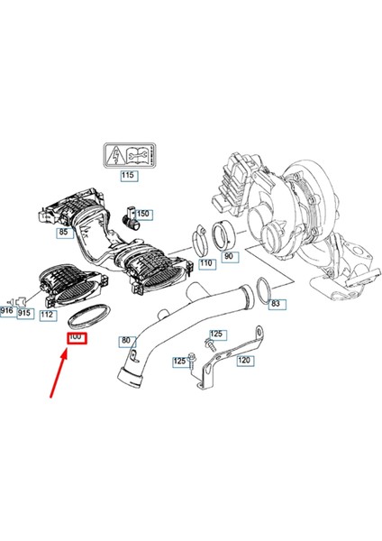 Mercedes Benz GL350 ML350 Için 6420940280 Hava Giriş Kanalı Hortum Boru Contası (Yurt Dışından) modelleri