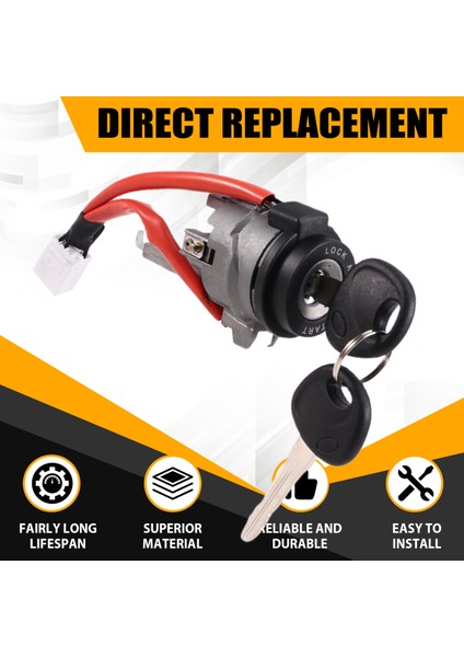 Hyundai Elantra 2011-2015 1.8l 2.0l Için Kontak Kilidi Silindiri Kapı Kilidi Silindiri 81970-3XA00 (Yurt Dışından) fırsatları