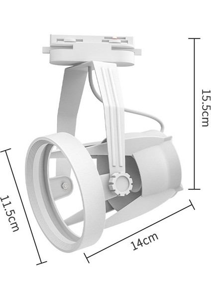 E27 PAR30 Spot Raylı Işık Braketi Ticari Ev Kullanımı Için Siyah (Yurt Dışından) modelleri