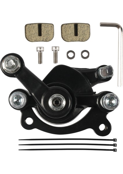 Mini Bisiklet 43, 47, 49CC Mini Atv Goped Scooter Arazi Motosikleti Için Fren Balatalı Arka Disk Fren Kaliperi, Siyah (Yurt Dışından)