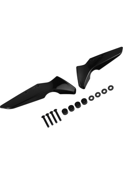 Motosiklet Ön Cam Yan Rüzgar Deflektörü Spoiler Siyah (Yurt Dışından) fiyatları