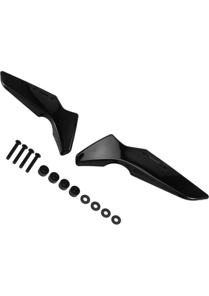 Motosiklet Ön Cam Yan Rüzgar Deflektörü Spoiler Siyah (Yurt Dışından) modelleri