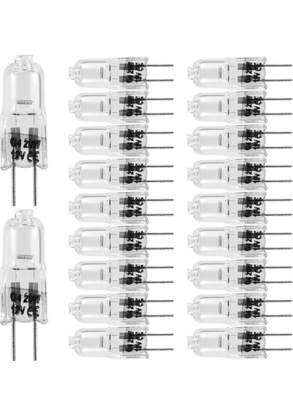20 Adet G4 Halojen Ampul, 20W 12V Halojen Ampul 2 Pinli Şeffaf Lamba Ampulü, Ocak Aydınlatması, Sinyal Lambaları, Raylar Için (Yurt Dışından) modelleri