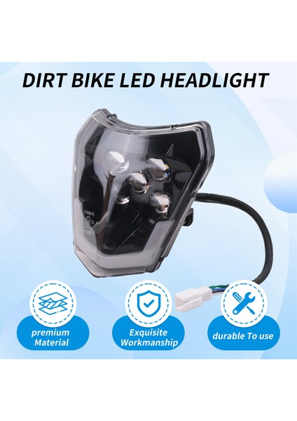 Enduro Motosiklet Pit Bike Atv Tc Fe Te Exc Xcw Sxf Sx 125 250 300 350 450 500 530 Için Kir Bisikleti LED Farı (Yurt Dışından) fırsatları