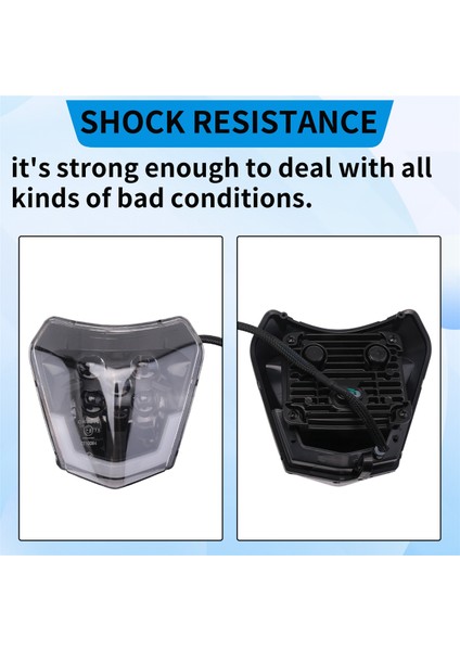 Enduro Motosiklet Pit Bike Atv Tc Fe Te Exc Xcw Sxf Sx 125 250 300 350 450 500 530 Için Kir Bisikleti LED Farı (Yurt Dışından) indirimleri