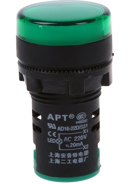 Kırmızı, Sarı-Yeşil Işık Lambası 22 mm LED Pilot Gösterge Paneli Ac 220 V 3 Adet (Yurt Dışından) modelleri