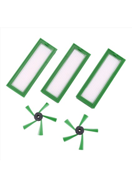 Vorwerk Kobold VR200 ve VR300 Için 3x Hepa Filtreler ve 2x Yan Fırçalar (Yurt Dışından)