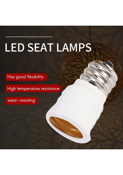 6'lı Paket E12'DEN E14'E Beyaz Ampul Dönüştürücü LED Işık Tutucu Lamba Adaptörü Soket Değiştirici Yüksek Kalite (Yurt Dışından) fiyatları