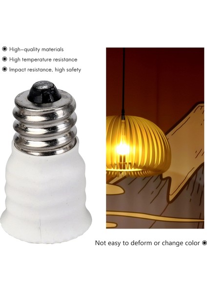 6'lı Paket E12'DEN E14'E Beyaz Ampul Dönüştürücü LED Işık Tutucu Lamba Adaptörü Soket Değiştirici Yüksek Kalite (Yurt Dışından) fırsatları
