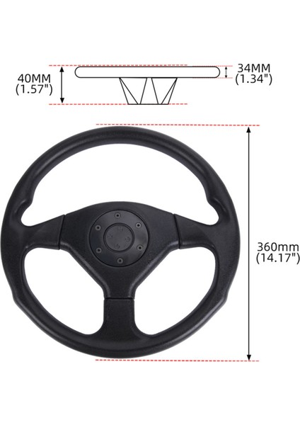 36 cm Yarış Direksiyon Simidi 14 Inç Direksiyon Simidi Evrensel Derin Mısır Drift Spor Direksiyon Simidi (Yurt Dışından) modelleri