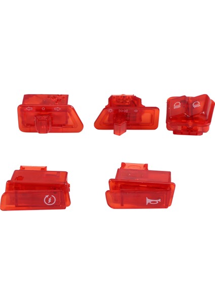 Motosiklet Dönüş Sinyal Anahtarı Uzak ve Yakın Işık Korna Düğmesi Scooter Gy6 50CC 125CC 150CC Honda Dıo AF17 AF18 Kırmızı (Yurt Dışından)