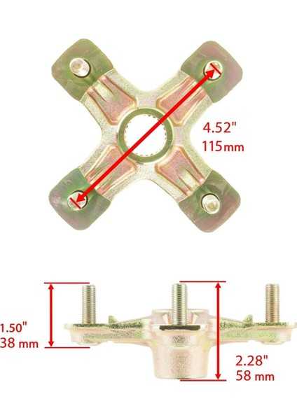 Yamaha Için 2 Adet Motosiklet Arka Aks Tekerlek Göbeği 1S3-25383-00-00 (Yurt Dışından) indirimleri