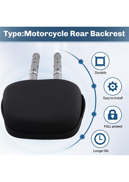 Vespa Gümüş ve Siyah Için Motosiklet Arka Sırt Destek Braketi (Yurt Dışından) fırsatları