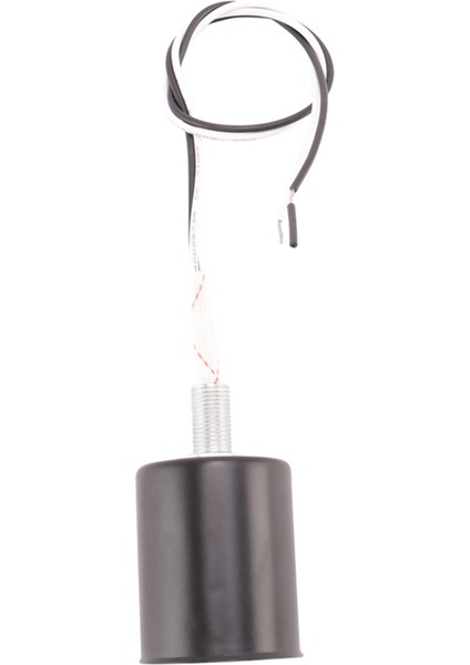 E27 Seramik Vida Tabanlı Yuvarlak LED Ampul Duy Tutucu Adaptörü Metal Lamba Tutucu Telli Siyah (Yurt Dışından) modelleri