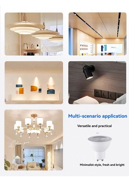 Tavan Spot Seti LED Işık Aydınlatma 3000K Sıcak Beyaz Işık (Yurt Dışından) fiyatları