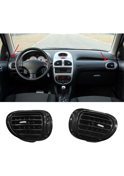 Peugeot 206 Citroen C2 Için Araç Gösterge Paneli Klima Çıkışı Montajı A/c Çıkış Paneli Hava Çıkış Havalandırma Izgarası (Yurt Dışından) fiyatları