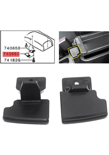 Mitsubishi Outlander Asx 8011A408 8011A409 Için 2 Adet Konsol Kol Dayama Kapağı Mandalı Kilit Kapağı Orta Kol Dayama Kutusu Kilidi (Yurt Dışından) fiyatları