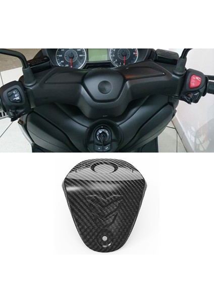 Motosiklet Scooter Aksesuarları Karbon Fiber Gidon Üst Orta Kapak Yamaha X-Max Xmax 250 300 400 XMAX250 Için (Yurt Dışından) fiyatları