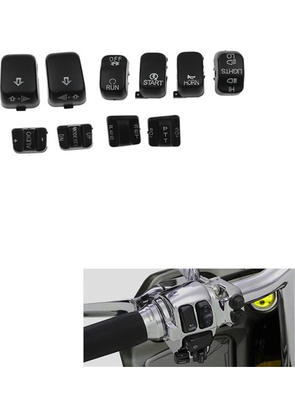 Harley Motosiklet Gidonu Manuel Anahtar Kabuk Kapağı Düğme Anahtarı (Yurt Dışından) modelleri