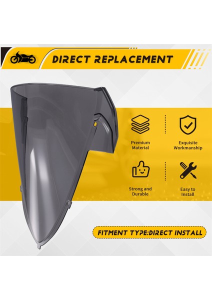 Motosiklet Gezinti Ön Camı Ön Cam Rüzgar Siperi Deflektörleri A (Yurt Dışından) indirimleri