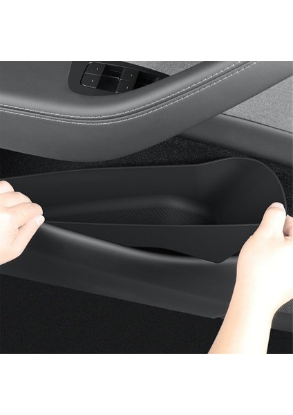 Tesla Model Y Juniper 2025 Için Araç Kapısı Yan Saklama Kutusu Ön Arka Kapı Kolu Yuvası Tepsisi Araç Iç Aksesuarları (Yurt Dışından) fiyatları