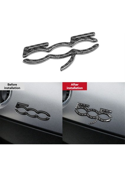 Abarth 595 Fiat 500 2007-2024 Için Karbon Fiber Araç Gösterge Paneli Rozeti Dönüşümü Gösterge Paneli Kaplaması (Yurt Dışından) modelleri