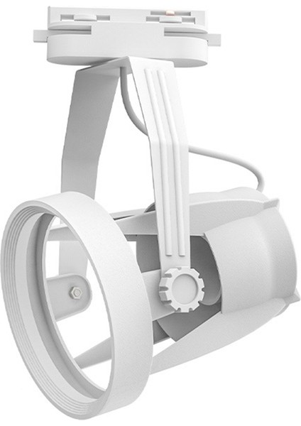 E27 PAR30 Spot Raylı Aydınlatma Braketi Ticari Ev Kullanımı Için Beyaz (Yurt Dışından)