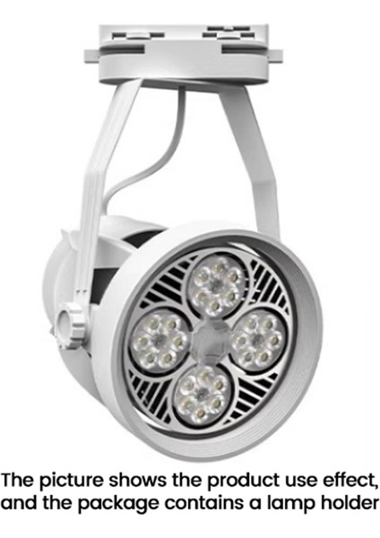 E27 PAR30 Spot Raylı Aydınlatma Braketi Ticari Ev Kullanımı Için Beyaz (Yurt Dışından) indirimleri