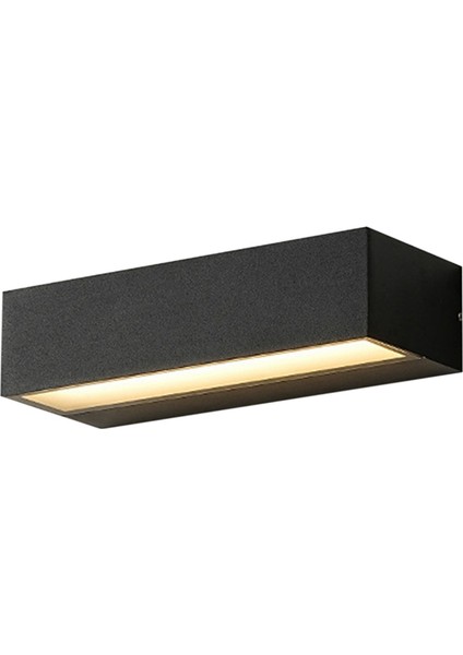 Açık Hava Su Geçirmez Şerit Duvar Lambası Bahçe Veranda Duvar Lambası, D (Yurt Dışından)