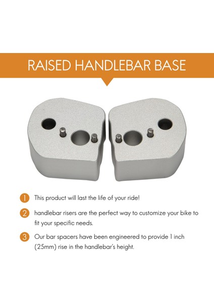 Yamaha FJR1300 Fjr 1300 2006-2019 Gümüş Motosiklet Aksesuarları Için Motosiklet Gidonu Yükseltici (Yurt Dışından) fırsatları