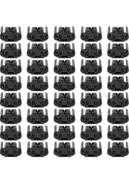 40 Adet 2 Noktalı Fren Boru Hattı Tutma Klipsi Tutucu Braketi 811611797 Çift Kanallı Taban Fren Kablosu Klipsi 4,75 mm Siyah (Yurt Dışından) modelleri