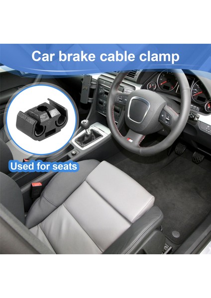 40 Adet 2 Noktalı Fren Boru Hattı Tutma Klipsi Tutucu Braketi 811611797 Çift Kanallı Taban Fren Kablosu Klipsi 4,75 mm Siyah (Yurt Dışından) fırsatları