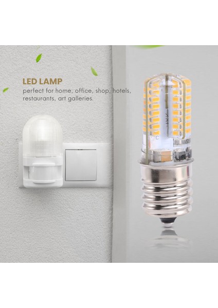 E17 Soket 5W 64 LED Ampul 3014 Smd Işık Sıcak Beyaz Ac 110V-220V (Yurt Dışından) fırsatları