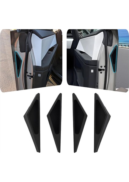 Tesla Cybertruck 2024 2025 Aksesuarları Için Parmak Izi Önleyici Kapı Kolu, Çizilmeye Karşı Işçilik Tasarrufu Sağlayan Kapı Kapatıcı Kolları (Yurt Dışından) fiyatları