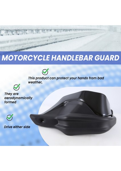 Honda NX400, Nx 400, NX500, Nx 500 Motosiklet Aksesuarları El Koruyucu Ön Cam Siyah (Yurt Dışından) fırsatları