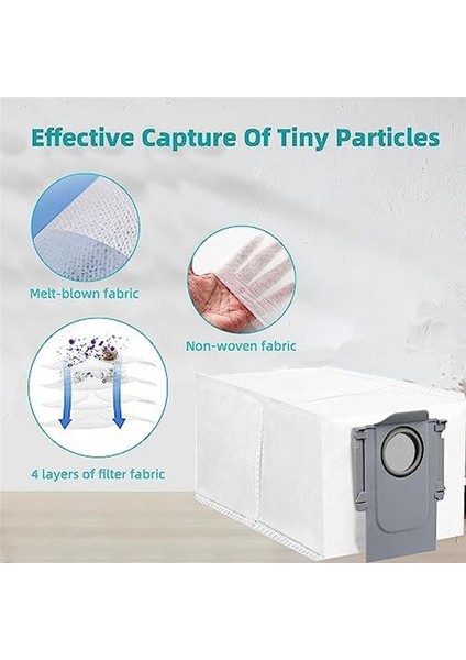 Roborock Q Revo Için 10 Adet Yedek Tek Kullanımlık Toz Torbası (Yurt Dışından) modelleri